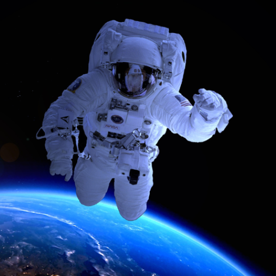 Astronaut i rummet